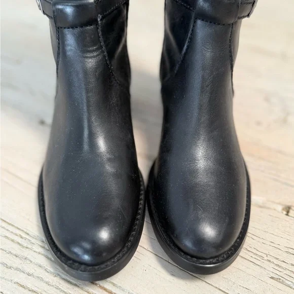 Etienne Aigner Black Leather Knee-High Boots size 6 New - Picture 6 of 9